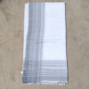 2/$10 Lauren Conrad Wrap Scarf Cream and Silver